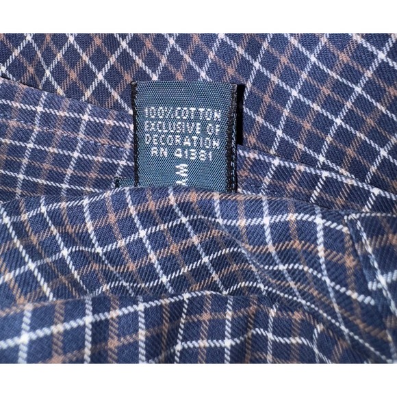 Ralph Lauren Men's Classic Fit Navy White‎ Brown Button Down Shirt 2XB Big - Picture 6 of 7